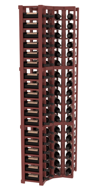 Elementcollection 4 Column Corner Wood Wine Rack Cherry Stained