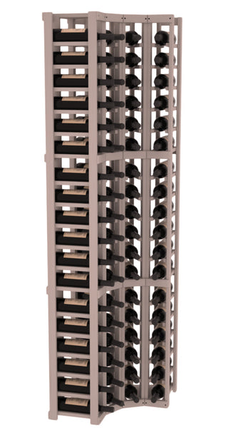 Elementcollection 4 Column Corner Wood Wine Rack Greywash Stained