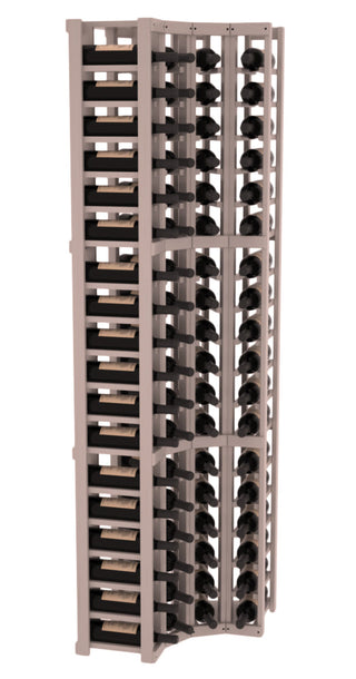 Elementcollection 4 Column Corner Wood Wine Rack Greywash Stained