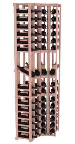 Elementcollection 4 Column Corner Display Row Wood Wine Rack Unstained