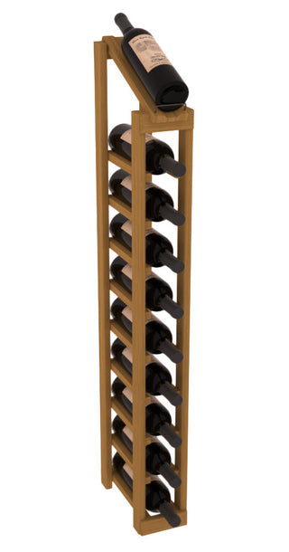 Elementcollection 1 Column 10 Bottle Display Top Wood Wine Rack Oak Stained