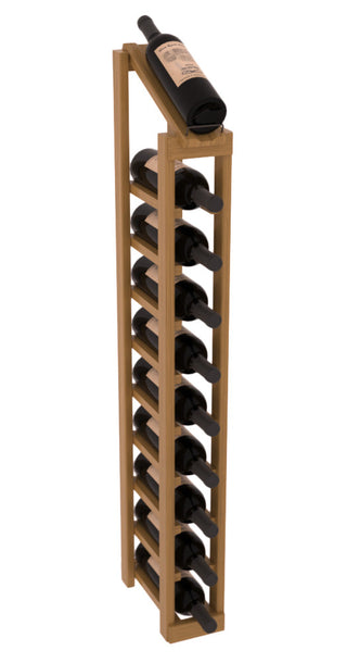 Elementcollection 1 Column 10 Bottle Display Top Wood Wine Rack Oak Stained