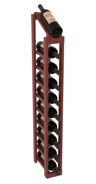 Elementcollection 1 Column 10 Bottle Display Top Wood Wine Rack Cherry Stained