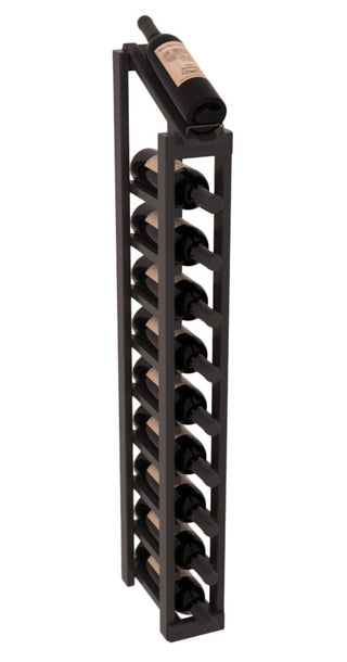 Elementcollection 1 Column 10 Bottle Display Top Wood Wine Rack Black Stained
