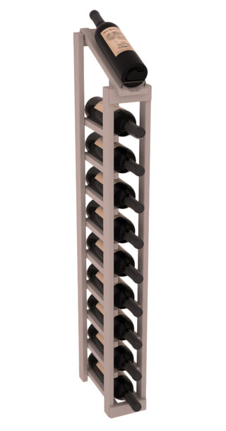 Elementcollection 1 Column 10 Bottle Display Top Wood Wine Rack Greywash Stained