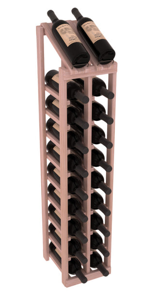 Elementcollection 2 Column 10 Bottle Display Top Wood Wine Rack Unstained