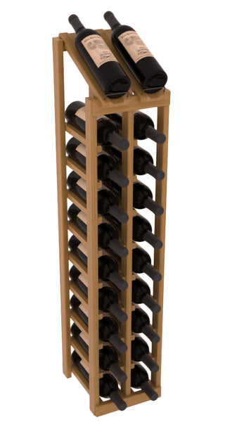 Elementcollection 2 Column 10 Bottle Display Top Wood Wine Rack Oak Stained