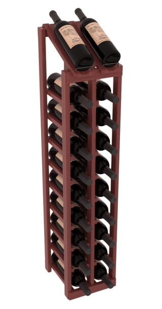 Elementcollection 2 Column 10 Bottle Display Top Wood Wine Rack Cherry Stained