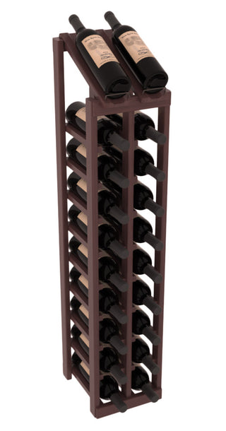 Elementcollection 2 Column 10 Bottle Display Top Wood Wine Rack Walnut Stained
