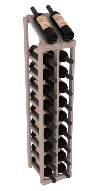 Elementcollection 2 Column 10 Bottle Display Top Wood Wine Rack Greywash Stained