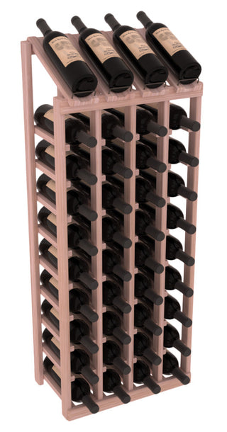 Elementcollection 4 Column 10 Column Display Wood Wine Rack Unstained