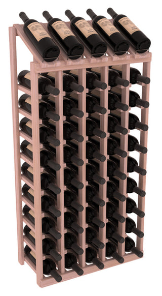 Elementcollection 5 Column 10 Bottle Display Wood Wine Rack Unstained