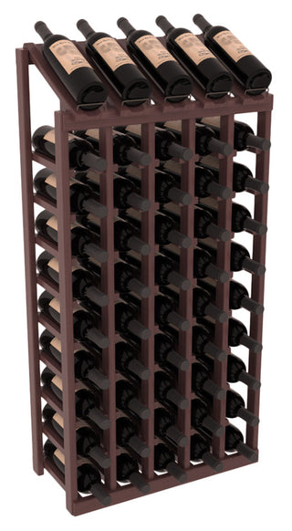 Elementcollection 5 Column 10 Bottle Display Wood Wine Rack Walnut Stained