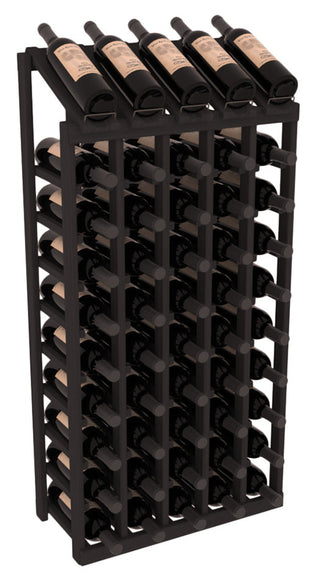 Elementcollection 5 Column 10 Bottle Display Wood Wine Rack Black Stained