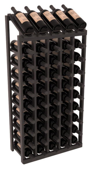 Elementcollection 5 Column 10 Bottle Display Wood Wine Rack Black Stained
