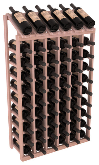 Elementcollection 6 Column 10 Bottle Display Wood Wine Rack Unstained