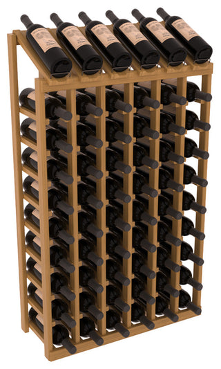 Elementcollection 6 Column 10 Bottle Display Wood Wine Rack Oak Stained