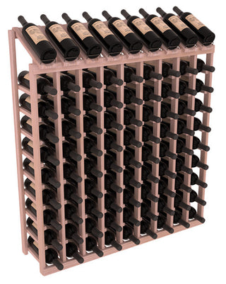 Elementcollection 9 Column 10 Bottle Display Wood Wine Rack Unstained