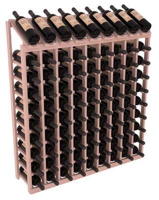 Elementcollection 9 Column 10 Bottle Display Wood Wine Rack Unstained