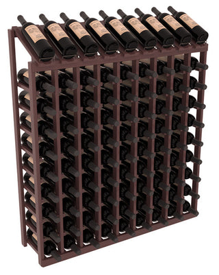 Elementcollection 9 Column 10 Bottle Display Wood Wine Rack Walnut Stained