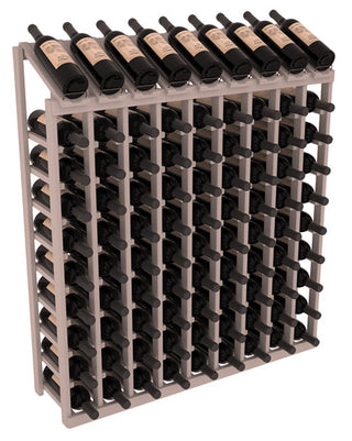 Elementcollection 9 Column 10 Bottle Display Wood Wine Rack Greywash Stained