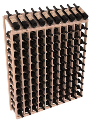 Elementcollection 10 Column 12 Row Display Top Wine Rack Oak Stained