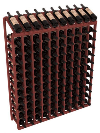 Elementcollection 10 Column 12 Row Display Top Wine Rack Cherry Stained