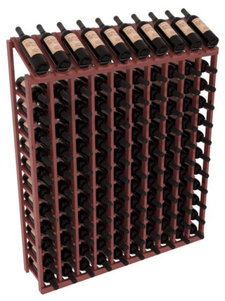 Elementcollection 10 Column 12 Row Display Top Wine Rack Walnut Stained