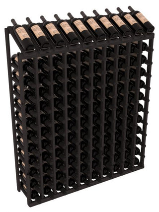 Elementcollection 10 Column 12 Row Display Top Wine Rack Black Stained