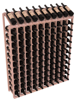 Elementcollection 10 Column 12 Row Display Top Wine Rack Oak Stained