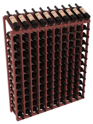 Elementcollection 10 Column 12 Row Display Top Wine Rack Oak Stained