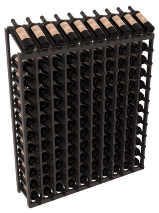 Elementcollection 10 Column 12 Row Display Top Wine Rack Walnut Stained
