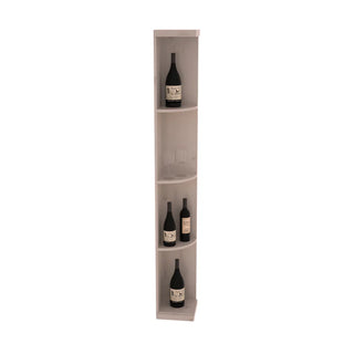 Elementcollection Quarter Round Display Wood Wine Rack Unstained