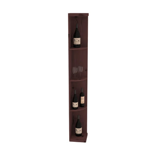 Elementcollection Quarter Round Display Wood Wine Rack Black Stained