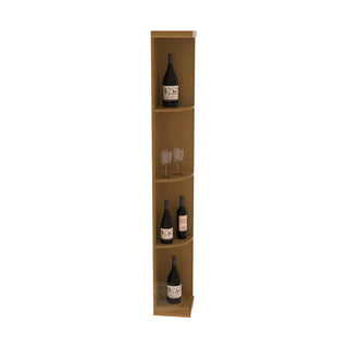 Elementcollection Quarter Round Display Wood Wine Rack Cherry Stained
