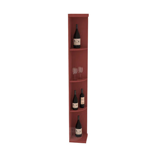 Elementcollection Quarter Round Display Wood Wine Rack Cherry Stained