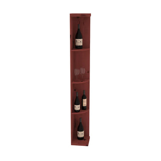 Elementcollection Quarter Round Display Wood Wine Rack Walnut Stained