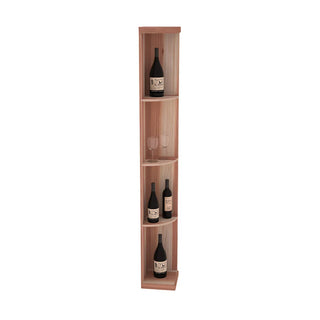 Elementcollection Quarter Round Display Wood Wine Rack Oak Stained