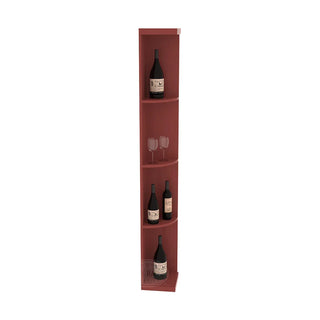 Elementcollection Quarter Round Display Wood Wine Rack Cherry Stained