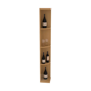 Elementcollection Quarter Round Display Wood Wine Rack Oak Stained