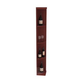 Elementcollection Quarter Round Display Wood Wine Rack Walnut Stained