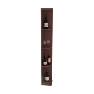 Elementcollection Quarter Round Display Wood Wine Rack Walnut Stained
