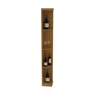 Elementcollection Quarter Round Display Wood Wine Rack Cherry Stained