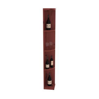 Elementcollection Quarter Round Display Wood Wine Rack Walnut Stained