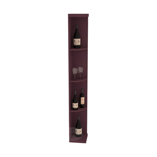 Elementcollection Quarter Round Display Wood Wine Rack Greywash Stained