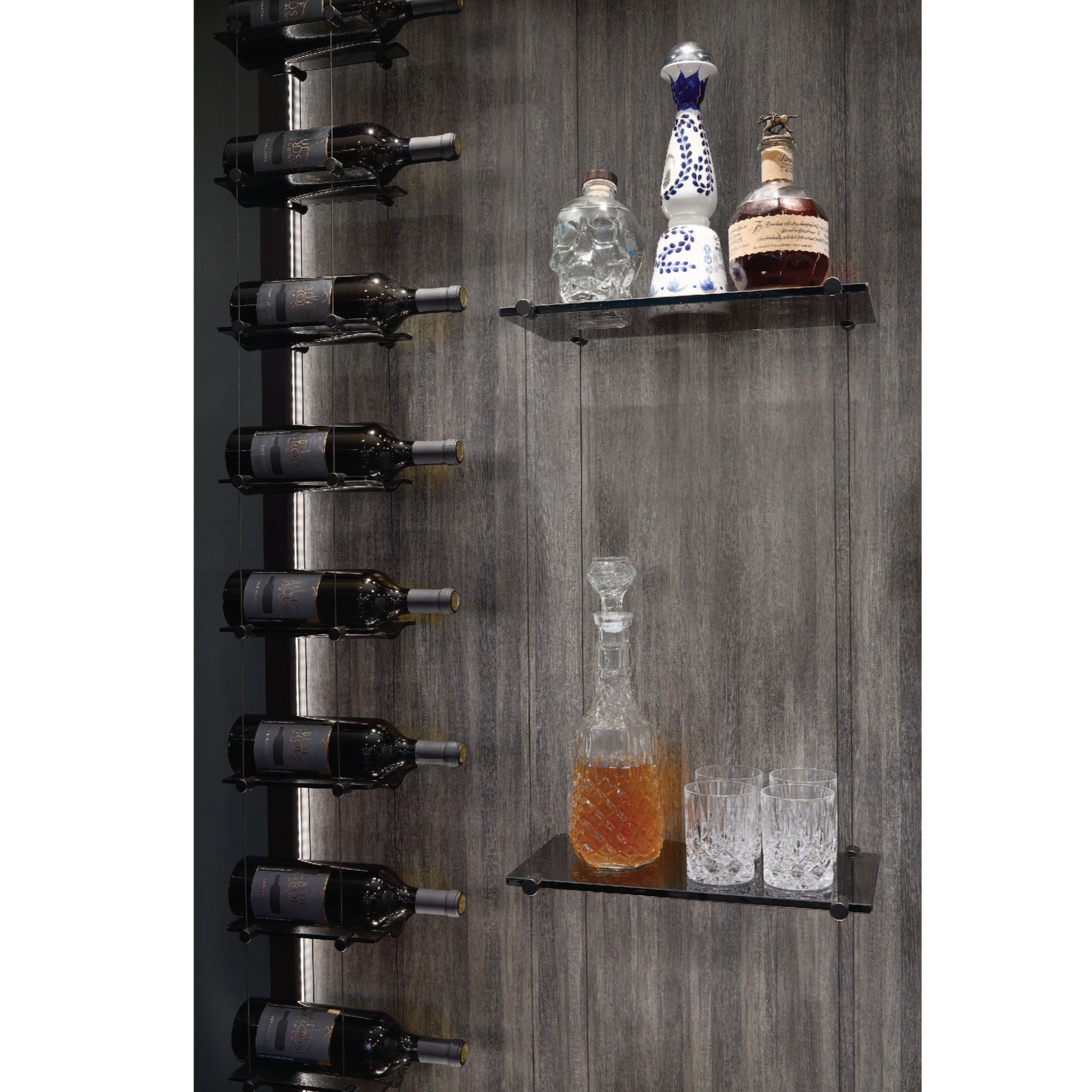 Float Glass Shelving Unit – Blue Grouse Wine Cellars