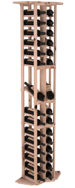 Elementcollection 2 Column Corner Display Row Wood Wine Rack Unstained