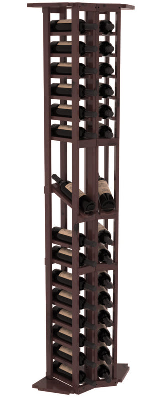 Elementcollection 2 Column Corner Display Row Wood Wine Rack Walnut Stained