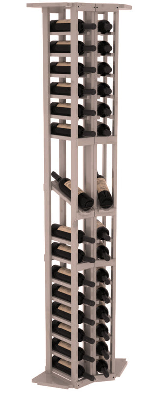 Elementcollection 2 Column Corner Display Row Wood Wine Rack Greywash Stained