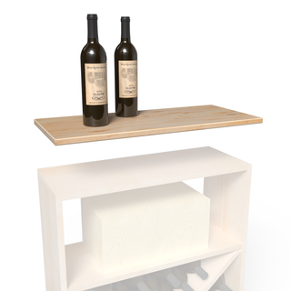 Elementcollection 26 Cube Wood Wine Table Top Unstained Element Collection